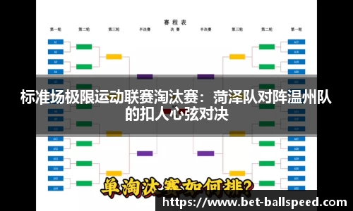 标准场极限运动联赛淘汰赛：菏泽队对阵温州队的扣人心弦对决